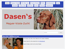 Tablet Screenshot of dasens-vizsla.ch